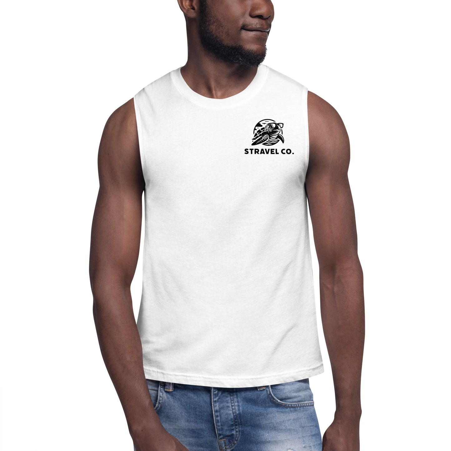 Black Turtle Logo Muscle Shirt