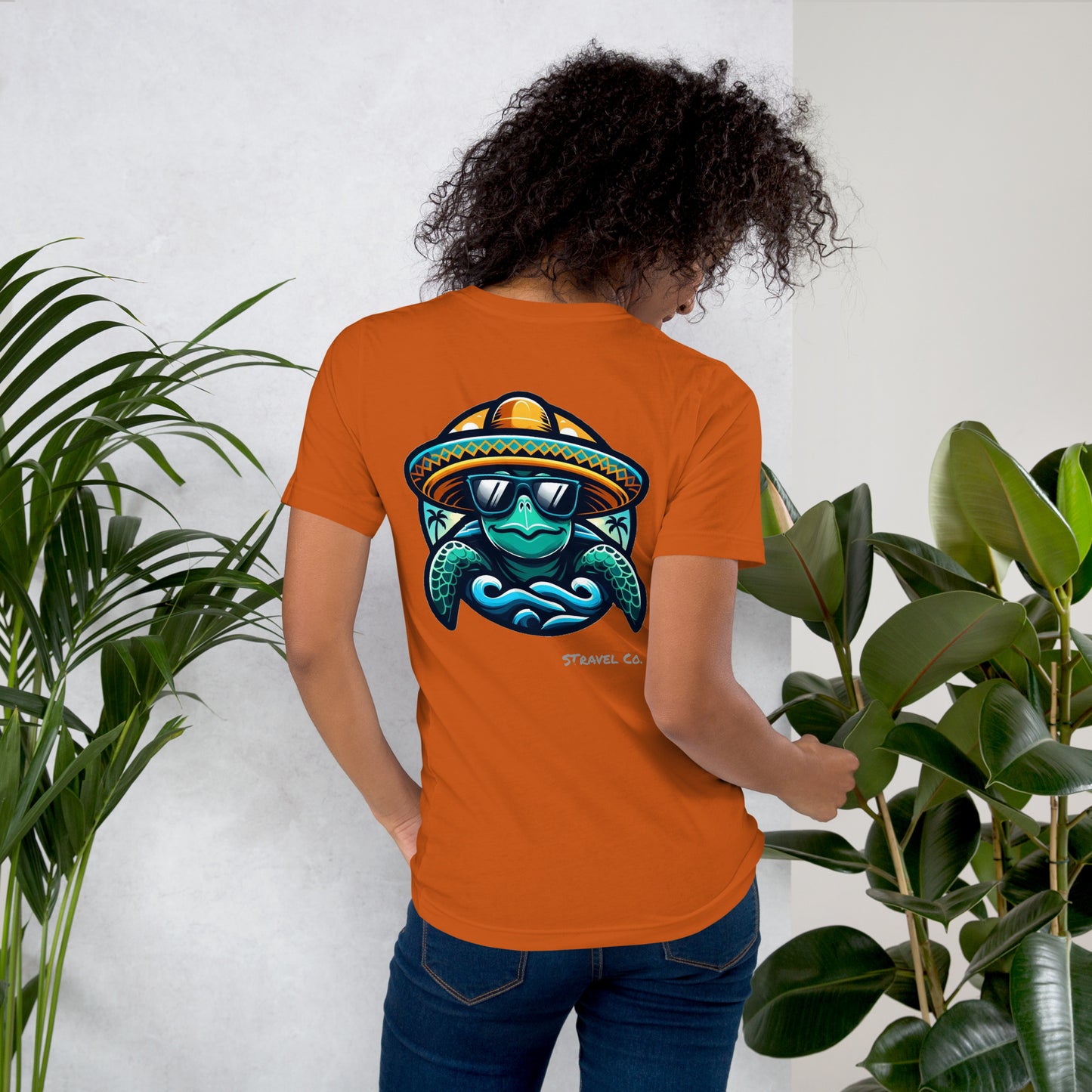 Seaturtle w/ Sombrero Unisex t-shirt