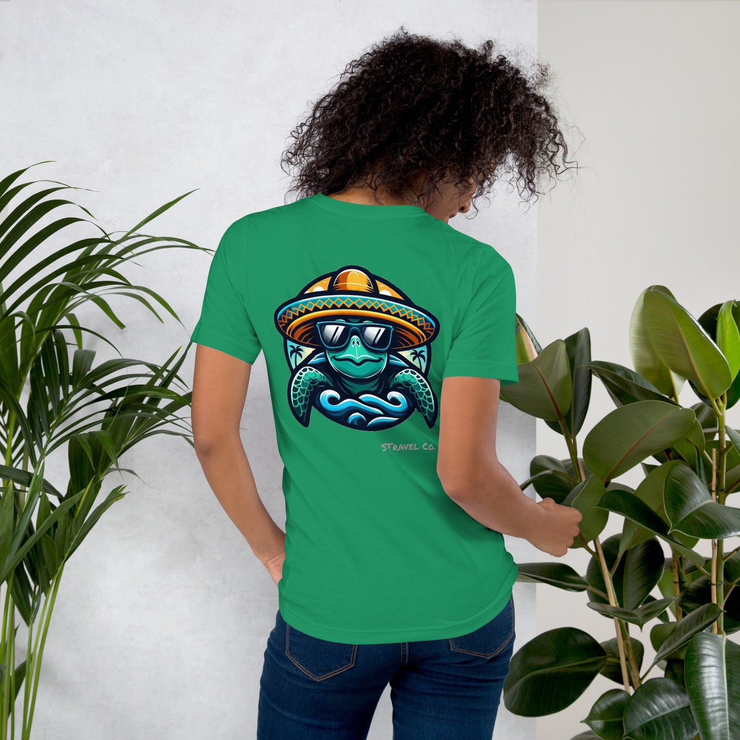 Seaturtle w/ Sombrero Unisex t-shirt