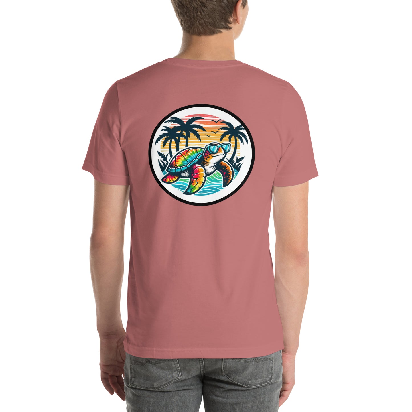 Tie-Dye Sea Turtle Tee - Front & Back Print