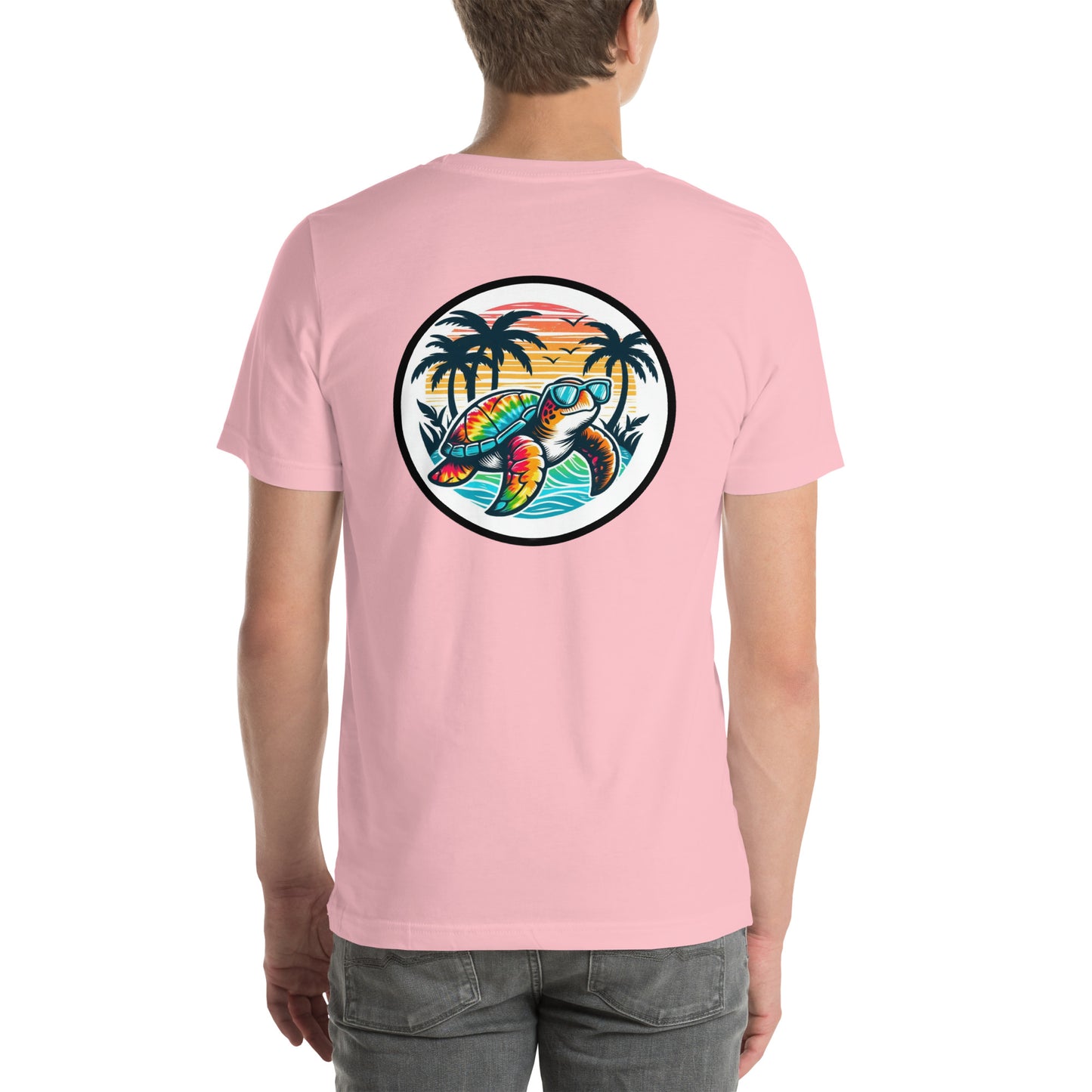 Tie-Dye Sea Turtle Tee - Front & Back Print