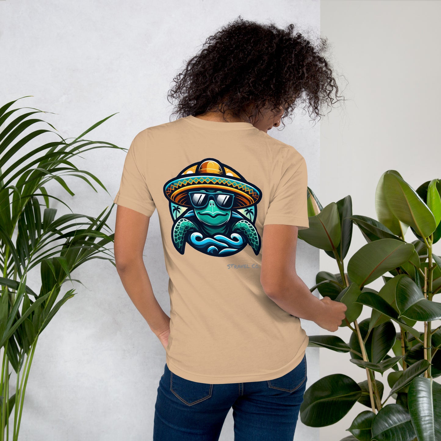 Seaturtle w/ Sombrero Unisex t-shirt