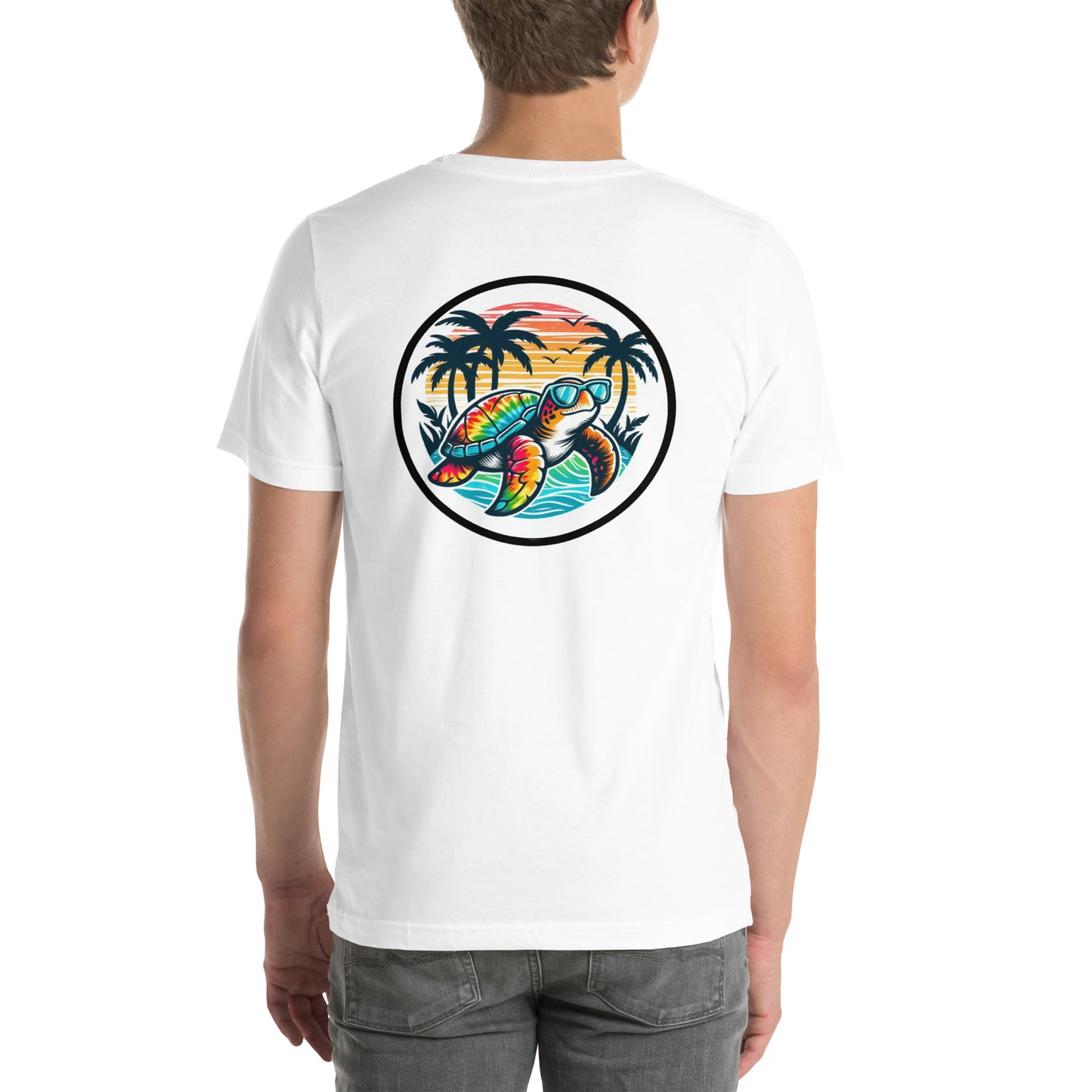 Tie-Dye Sea Turtle Tee - Front & Back Print